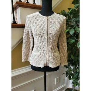 Ann Taylor Crochet Blend Jacket Size Small